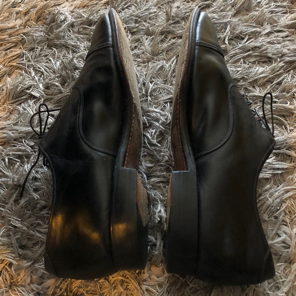 Alan Mcafee Mens Burgundy Cap Toe Oxford England - Picture 5 of 8